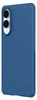 A dark blue phone case with a textured surface and a camera cutout. Produktbild-Vorschau