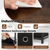A collage of images showcasing the features of a chest of drawers, including its industrial design, durability, and ease of cleaning. Náhled obrázku produktu