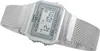 A silver Casio digital watch with a mesh band is shown against a white background. Produktbild-Vorschau