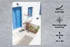 MuchoWow® Mauspad Mousepad Architektur - Blau - Weiß - Tür Produktbild-Vorschau 2