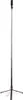 A black selfie stick tripod with red accents is shown against a white background. Produktbild-Vorschau