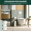 Porte-rouleau de cuisine eluno en acier inoxydable et métal Voir les images du produit 5