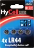 HyCell Alkaline Knopfzellen LR44 / LR1154 / AG13 Produktbild-Vorschau 1