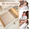 sada 10 mušelínových odgrgávacích utierok z bavlny, 70x70, Náhľad obrázku produktu 3