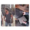 A collage showing a man walking with a laptop bag and a close-up of hands placing a laptop into a bag. Produktbild-Vorschau