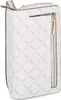 A white L.CREDI wallet with a repeating logo pattern. Anteprima dell’immagine prodotto