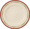 A single plate with a Christmas-themed border. Voir les images du produit