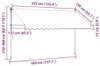 vidaXL Tenda retrattile antracite 350x150 cm in tessuto e Anteprima dell’immagine prodotto 6