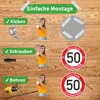 Geburtstagsschild 50 | Verkehrsschild Qualität | Ø420 | 2mm Produktbild-Vorschau 4