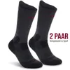 CAMBIVO 2 Paar Sportsocken Damen Herren 10-15 mmHg, Produktbild-Vorschau 1