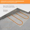 1,0m² vykurovacia rohož s tenkým lôžkom 160W/m², elektrické Náhľad obrázku produktu 4
