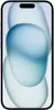 A smartphone with a blue abstract wallpaper. Produktbild-Vorschau