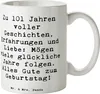 Mr. & Mrs. Panda Kaffeetasse Spruch 101. Geburtstag - Weiß Produktbild-Vorschau 1