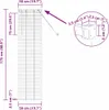 VidaXL Tende a lamelle bianche 175 x 50 cm in alluminio Anteprima dell’immagine prodotto 8