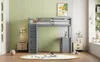 Sweiko Lit mezzanine 90 X 200 cm avec armoires de rangement Voir les images du produit 15