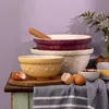 Bol mélangeur en faïence, Rose, 4 litres, Ø 29 cm Voir les images du produit 2