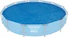 An above-ground swimming pool with a blue solar cover. Náhľad obrázku produktu