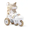 Kinder-Rollschuh-Set Cariboo Ballerina + goldene Schützer - Produktbild-Vorschau 3