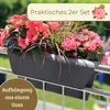 2er Set Geländerkasten Balkon mit Wasserspeicher Blumentopf Produktbild-Vorschau 9