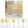 The Living Store Barhocker 2 Stk. Senfgelb Stoff Produktbild-Vorschau 1