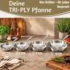 LS-LebenStil TRI-PLY Edelstahlpfanne Ø 24cm Unbeschichtet Produktbild-Vorschau 9