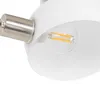 Design Stehleuchte Stahl mit Opalglas 5 Flammig Sixties Produktbild-Vorschau 2