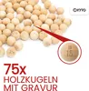 Kyto Bingo Holz Kugelset 75 TLG Bingo Spiel ⌀ Kugel 1,3 cm Produktbild-Vorschau 2