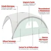Event Shelter Pro XL (4.5M) Sunwall w Door - Silver Produktbild-Vorschau 3