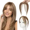 Caschetto clip-on in capelli veri, frangia laterale, color Anteprima dell’immagine prodotto 1
