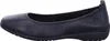 A side view of a single black leather ballet flat shoe. Anteprima dell’immagine prodotto