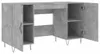 vidaXL Schreibtisch Betongrau 140x50x75 cm Holzwerkstoff Produktbild-Vorschau 5