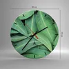 Wanduhr - Rund - Glasuhr - Blätter Eukalyptus Natur - Produktbild-Vorschau 3
