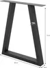 ECD Germany 2x Tischbeine Trapez Design 60x72 cm, Produktbild-Vorschau 6