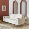 sweeek - Divano a 3 posti con tessuto bouclé teddy e gambe Anteprima dell’immagine prodotto 6
