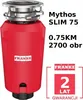 Franke SLIM 75, Drvič odpadu, Nepretržité podávanie, 0,75 Náhľad obrázku produktu 6