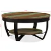 Tavolino con ripiano in legno massiccio antico 65x32 cm Anteprima dell’immagine prodotto 22
