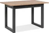 Ausziehbarer Esstisch Damon 120/160x90 - Eiche/anthrazit Produktbild-Vorschau 1
