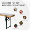 TexDeko Bierbankauflage 220x25x4cm mit Reißverschluss Grau Produktbild-Vorschau 6