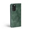 A green flip case for a Samsung Galaxy A41 phone is shown against a white background. Produktbild-Vorschau