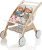 MUSTERKIND Puppen Zwillingswagen Barlia natur aus Holz Produktbild-Vorschau 5