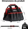 Wiltec Sac à outils, 30 x 23 x 25 cm – Capacité de 20 kg – Voir les images du produit 3
