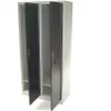 A metal locker with two doors, one dark gray and one black, both slightly ajar. Produktbild-Vorschau
