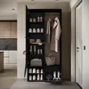 Parete ingresso con specchio USTINA - nero Anteprima dell’immagine prodotto 4