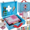 Valigetta del dottore per bambini in legno dentista Anteprima dell’immagine prodotto 1
