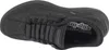 A top-down view of a black Skechers slip-on shoe. Produktbild-Vorschau