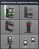 A collage of images showing different ways to mount and use a laser level device. Anteprima dell’immagine prodotto