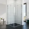 SONNI Duschkabine 80x80 Eckeinstieg Dusche 180 Bad Produktbild-Vorschau 1