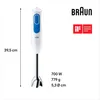 Braun MQ3000WH Smoothie Frullatore ad Immersione 0,6 L Blu Anteprima dell’immagine prodotto 16