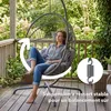 AREBOS Fauteuil suspendu avec support Panier suspendu Voir les images du produit 8