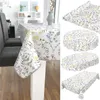 Tischdecke Wachstuch Blumen Weiß Robust Wasserabweisend Produktbild-Vorschau 6